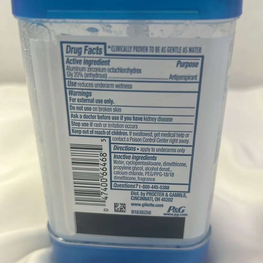 Gillette Cool Wave Antiperspirant‎ Non-Irritant Ultimate Protection 3.8 Oz